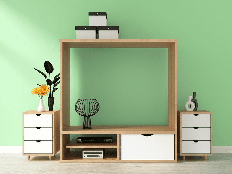 parete pittura verde