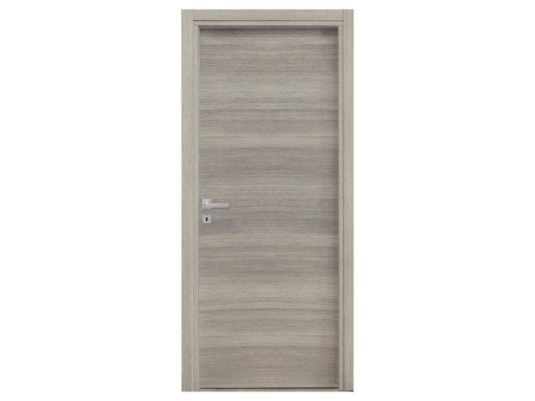 building battente rovere grigio minimale zoom