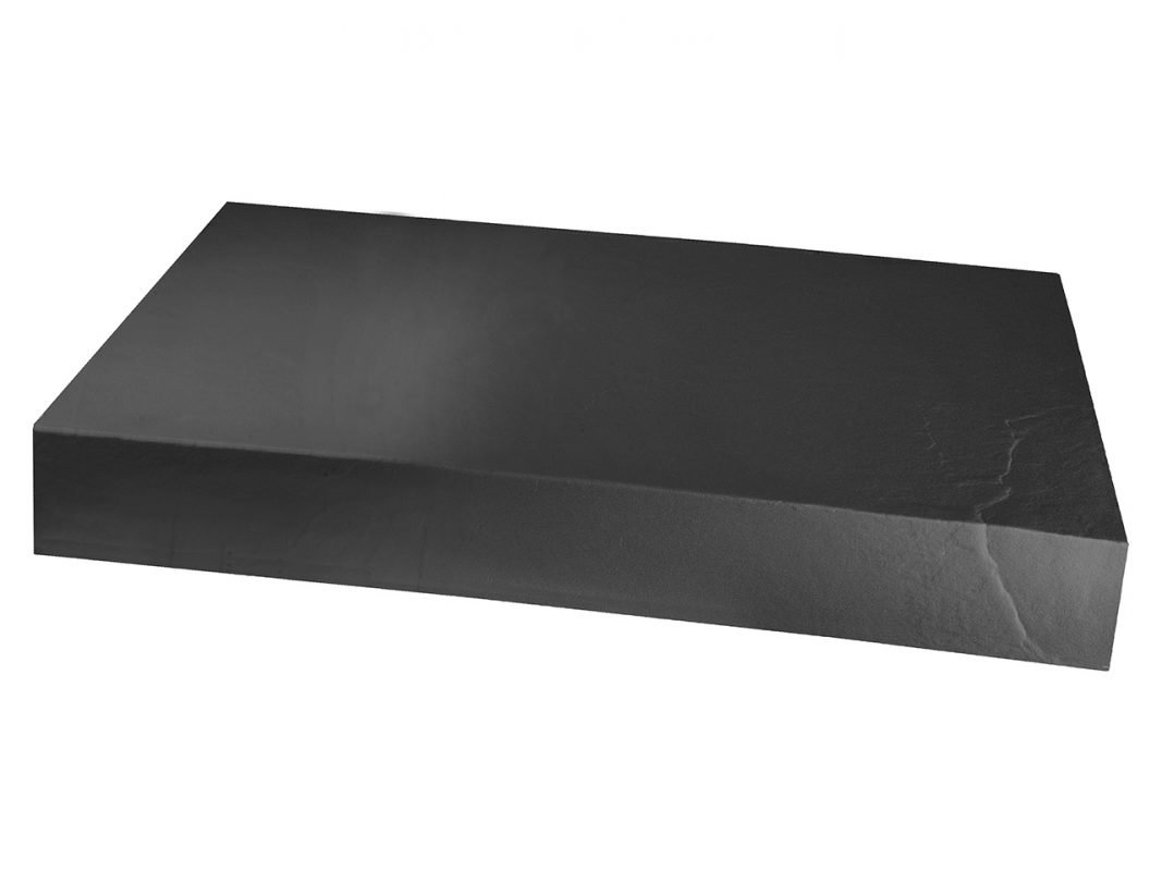 mensola per lavabo bagno d appoggio top slate cm 60 48 h8 nero africa zoom