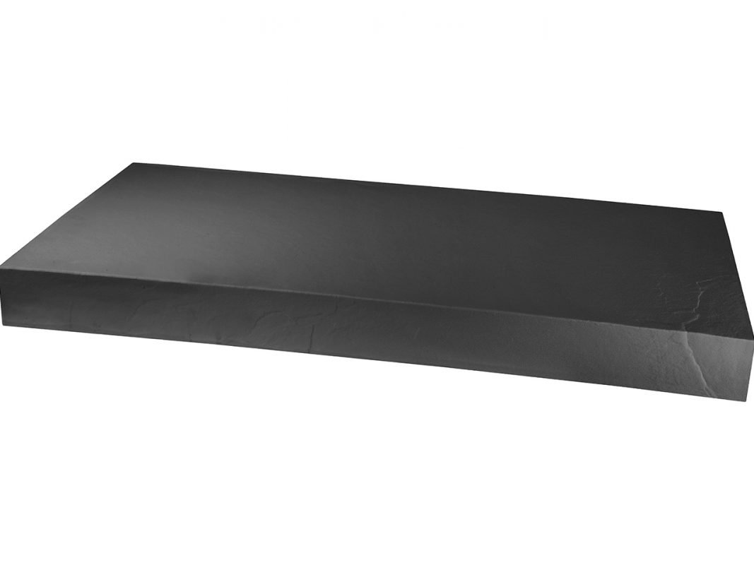 mensola per lavabo bagno d appoggio top slate cm 90 48 h8 nero africa zoom