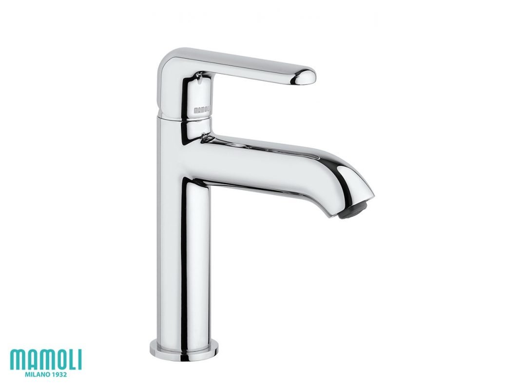 miscelatore per lavabo con scarico achille monocomando cromo zoom