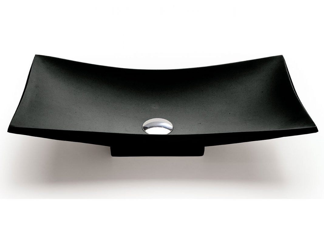 vela lavabo arredo nero zoom