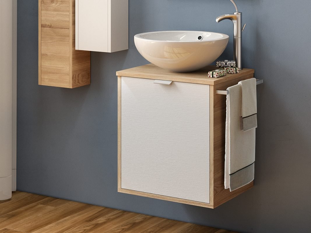 mobile bagno milu 50 sospeso con toppino base zoom