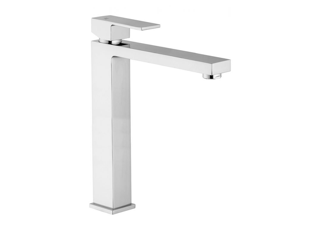 miscelatore per lavabo alto senza scarico cromo krono risparmio idrico v3 nb zoom