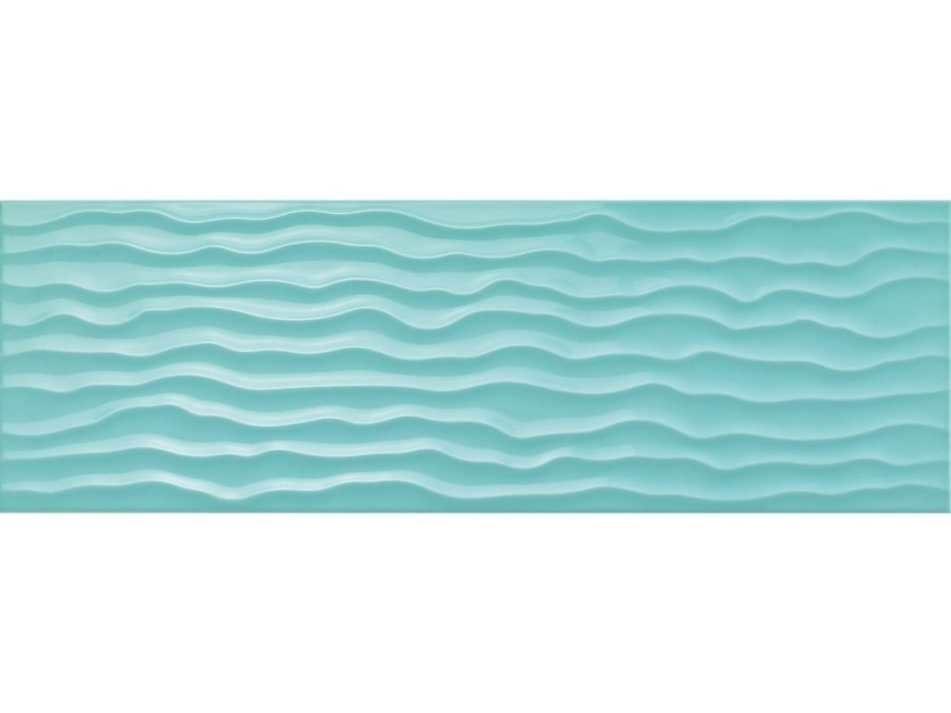 fresh turquoise wave minimale zoom