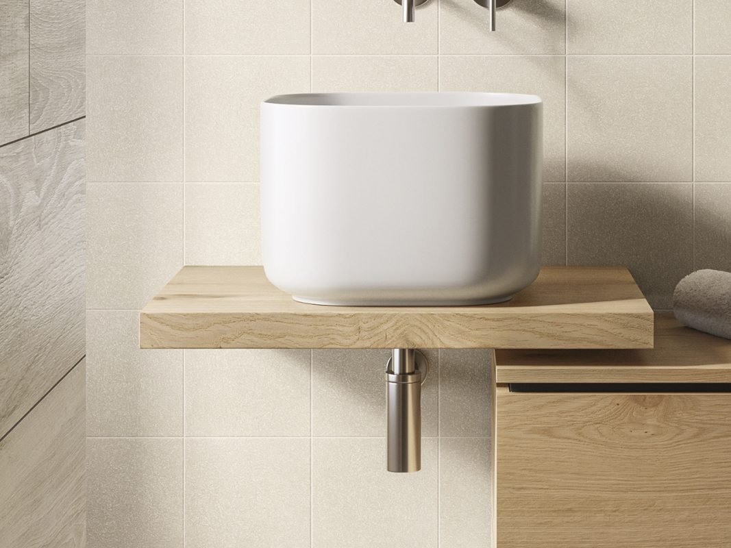 mensola per lavabo bagno d appoggio oxygen 70 cm sp 4 5 in legno naturale rovere nodi top zoom
