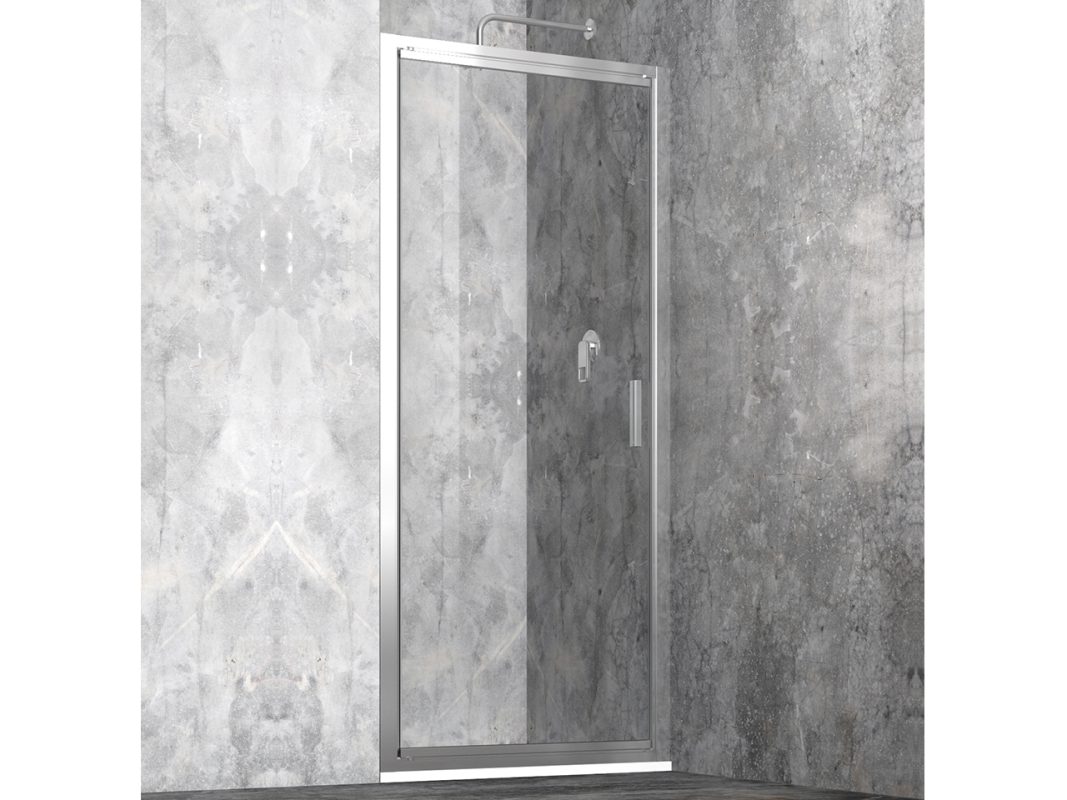 start porta doccia battente trasparente cromo zoom