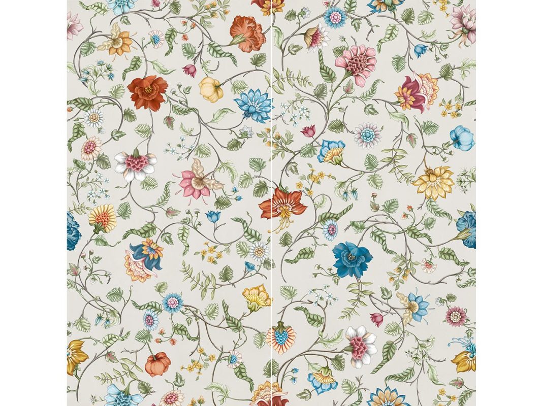 wallart flowery ivory minimale zoom