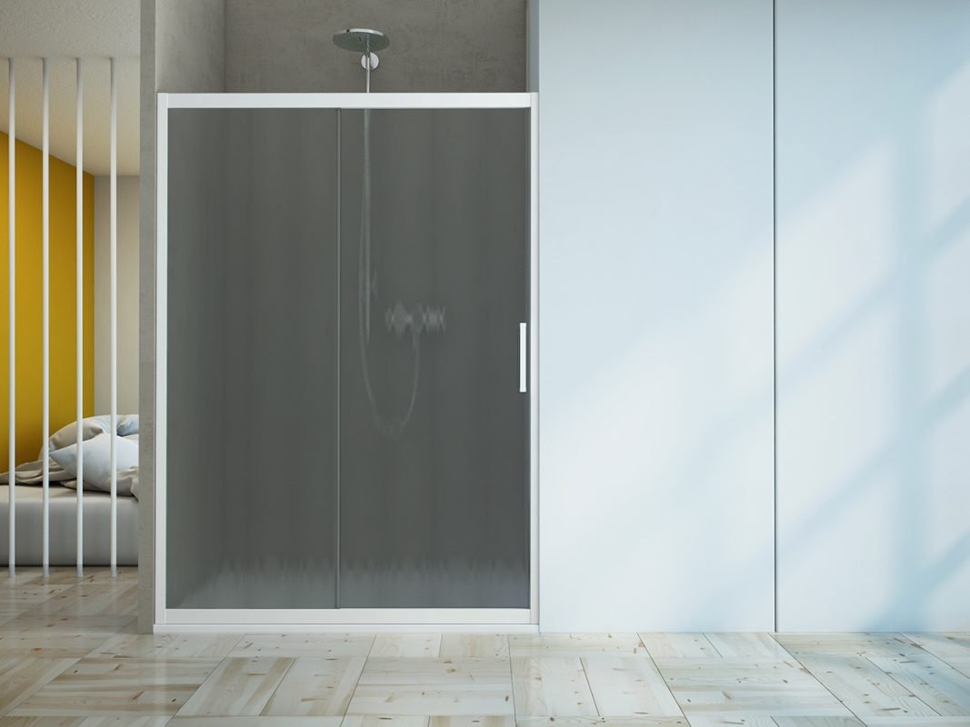 zen porta 1 anta scorrevole nicchia bianco opaco cincilla zoom