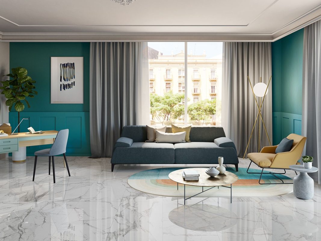 piastrella ultrawhite 120 ambientazione zoom