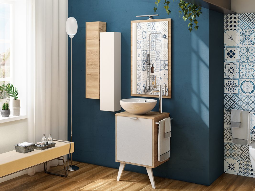 mobile bagno milu 50 terra 2 gambe con toppino zoom