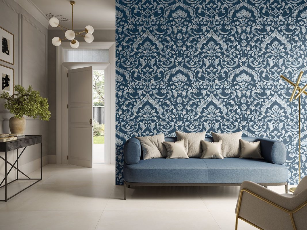 wallart arabesque blue amb zoom